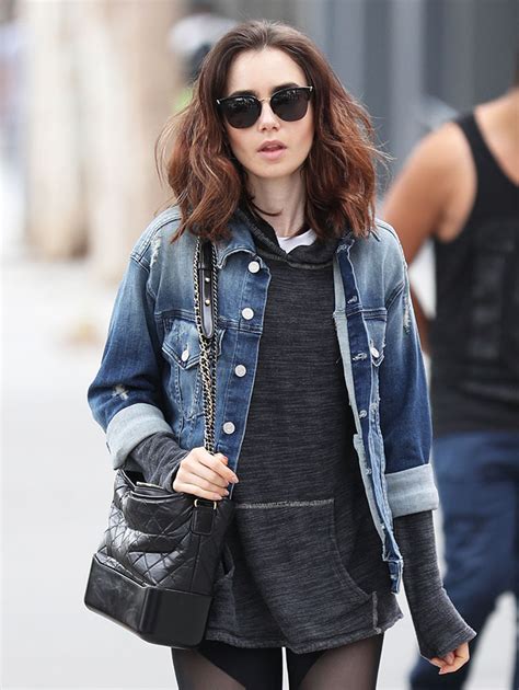 lily collins chanel bag|Just Can’t Get Enough: Lily Collins and Her Chanel Gabrielle Bag.